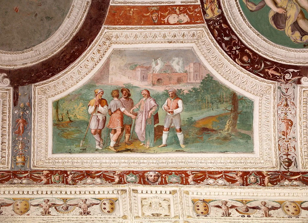 Volta dello scalone del casino di Pio iv - dettaglio 2